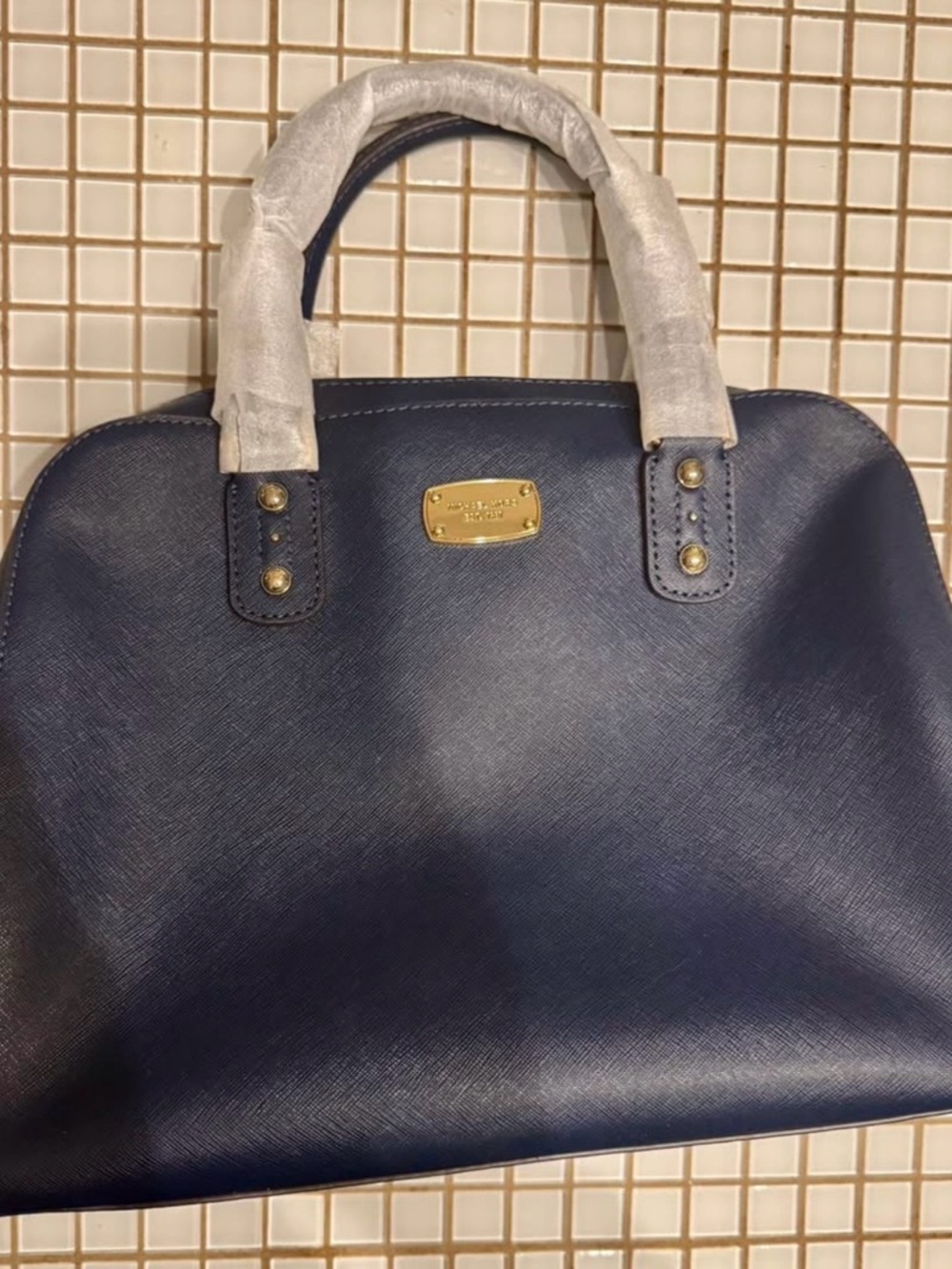 Navy Blue Large Michael Kors Purse